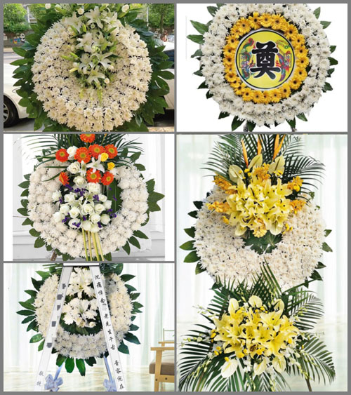 山西阳泉郊区平坦镇龙凤沟村花圈速递